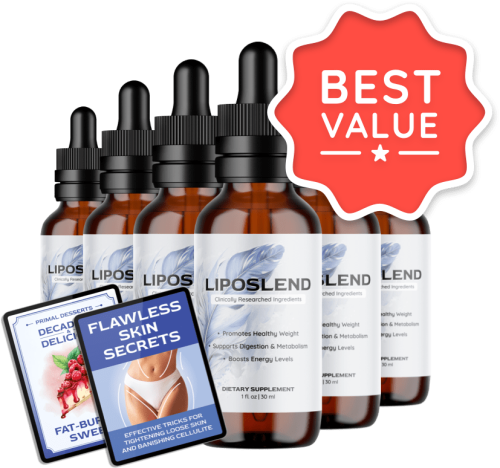 LipoSlend - 6 Bottles + 2 Ebooks