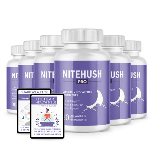 NiteHush Pro - 6 Bottles + 2 Ebooks
