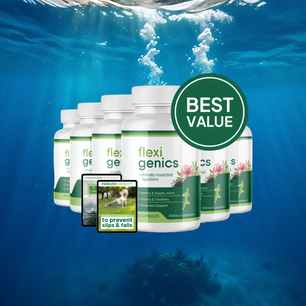 Flexigenics - 6 Bottles + 2  Ebooks