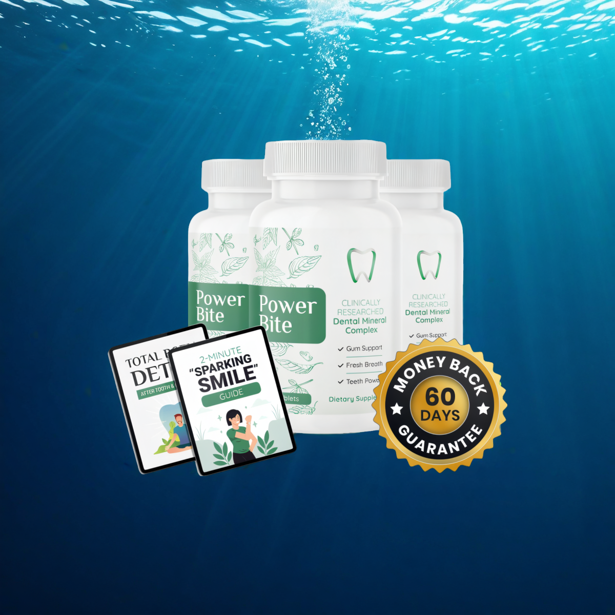 Power Bite - 3 Bottles + 2  Ebooks