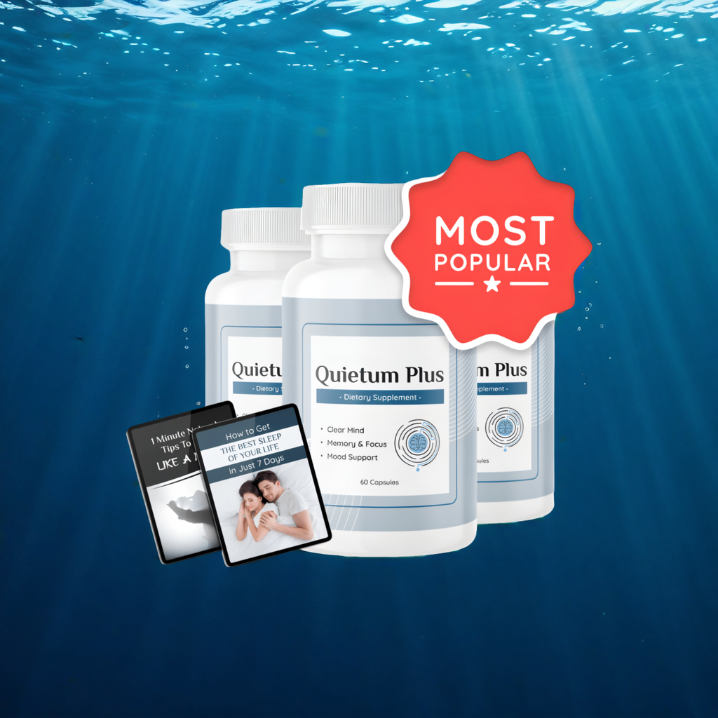 Quietum Plus - 3 Bottles + 2  Ebooks